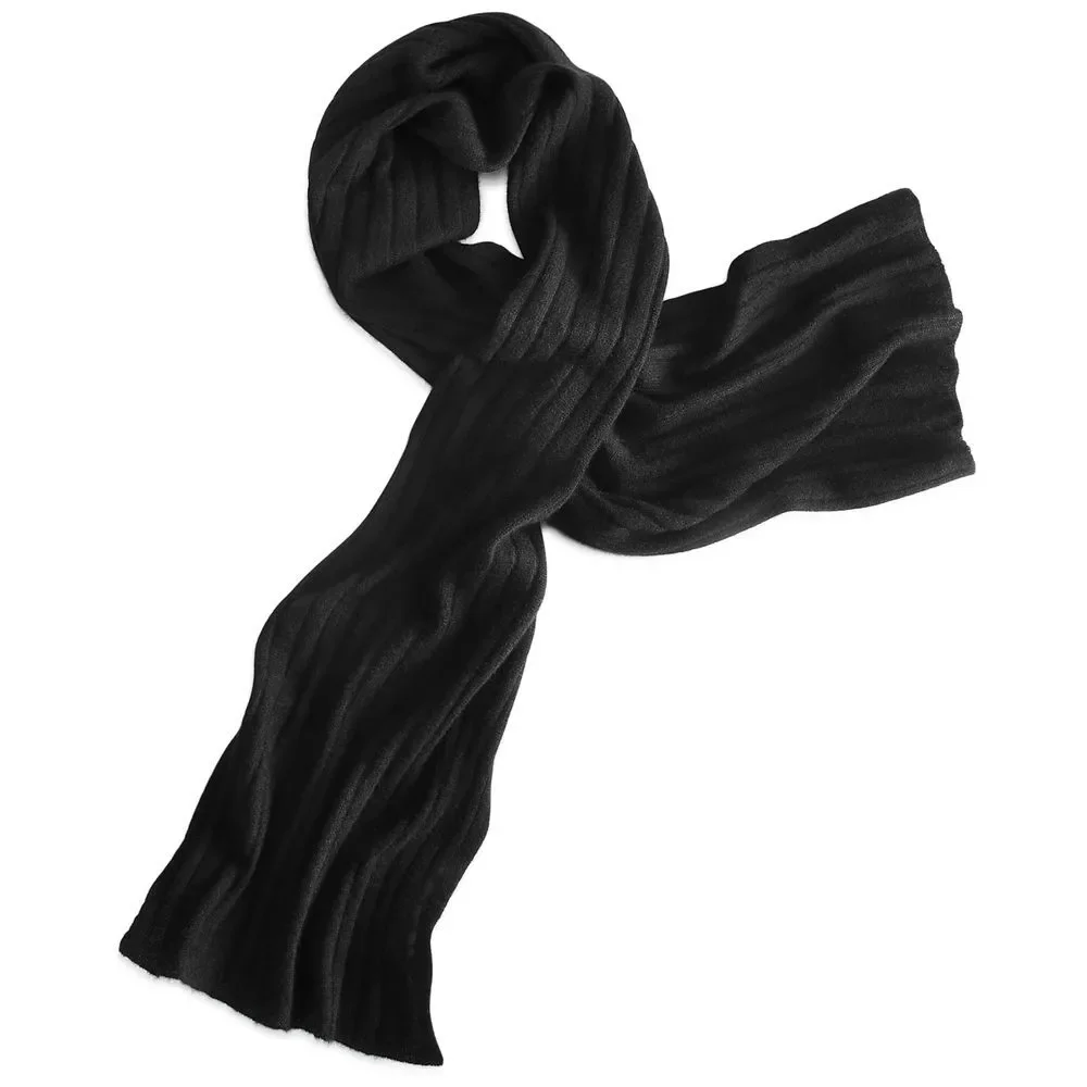 Charter Club Luxury 100% Cashmere Black Scarf One‎ Size